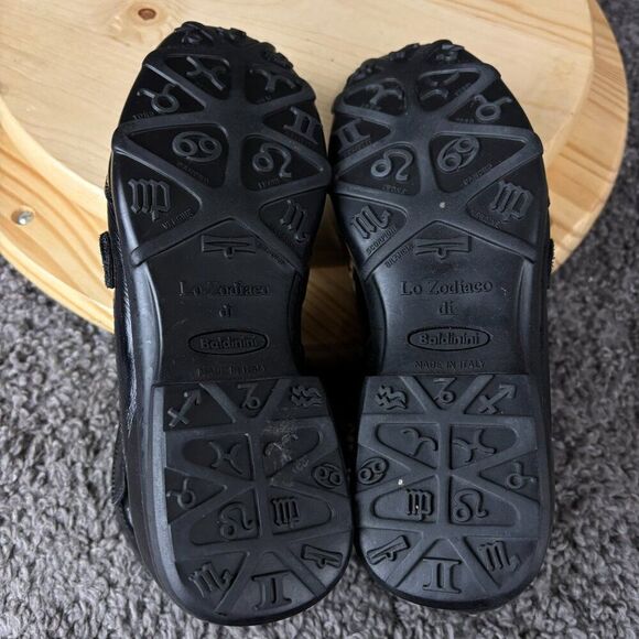 Baldinini Patent Leather Ankle Boots Women 6 / 36 Black Square Toe Made in Italy - Picture 9 of 10